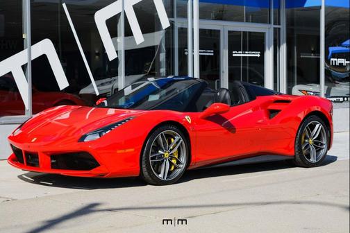 Red 2018 Ferrari 488 Spider Base