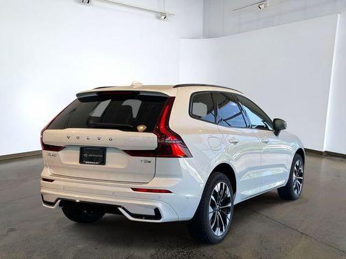 Crystal White Metallic 2026 Volvo XC60 Plug-In Hybrid Plus, T8 AWD Electric/Gasoline, Dark