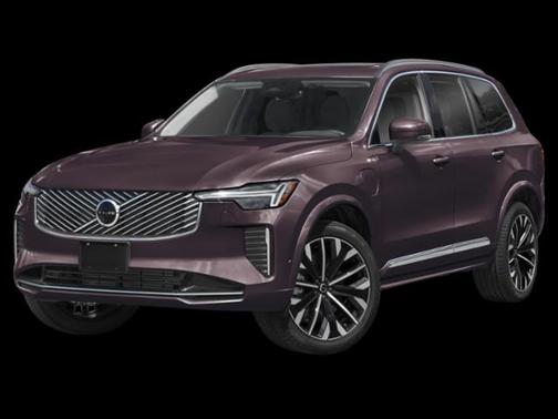 Mulberry Red Metallic 2026 Volvo XC90 Plug-In Hybrid Plus, T8 AWD, Electric/Gasoline, Bright, 7 Seats