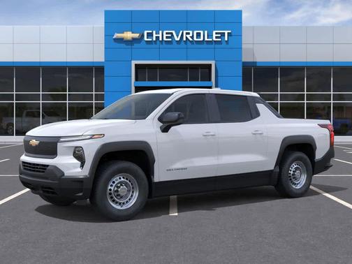 Summit White 2026 Chevrolet Silverado EV Custom - Standard Range 4WD