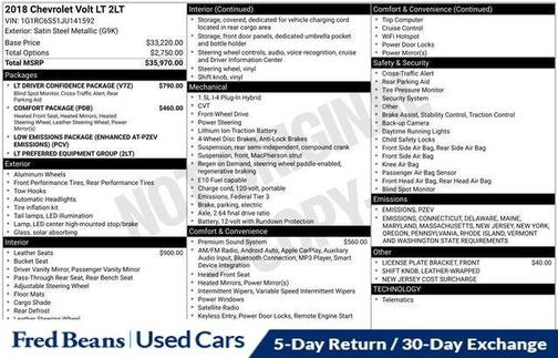 2018 Chevrolet Volt LT