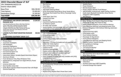 2022 Chevrolet Blazer 2LT