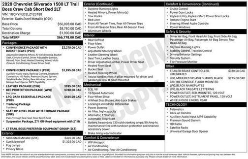 Satin Steel Metallic 2020 Chevrolet Silverado 1500 LT Trail Boss
