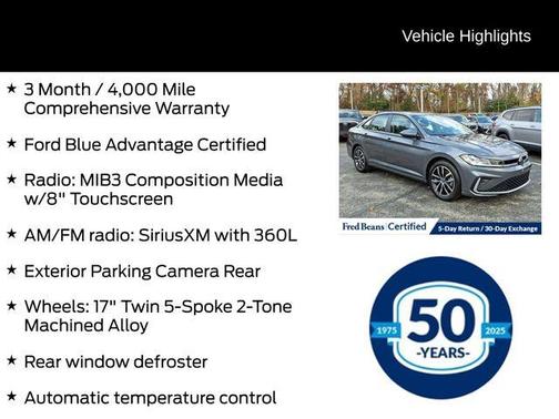 2025 Volkswagen Jetta 1.5T SE