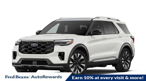 Star White 2026 Ford Explorer Platinum
