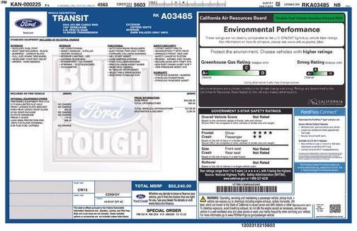 Oxford White 2024 Ford Transit-250 148 WB Medium Roof Cargo