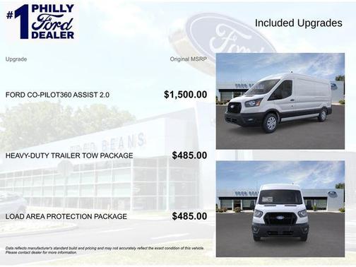 Oxford White 2026 Ford Transit-250 148 WB Medium Roof Cargo