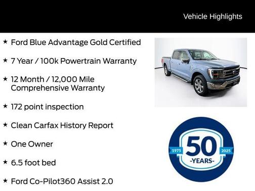 Azure Gray Metallic 2023 Ford F-150 Lariat