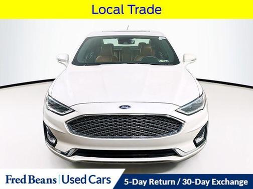 White Platinum Clearcoat Metallic 2020 Ford Fusion Energi Titanium