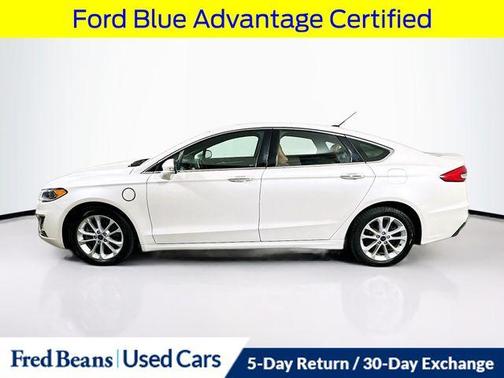 White Platinum Clearcoat Metallic 2020 Ford Fusion Energi Titanium