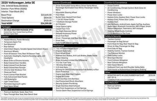 2020 Volkswagen Jetta 1.4T SE