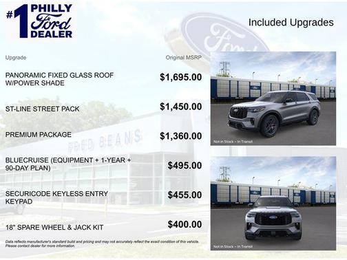 Carbonized Gray Metallic 2026 Ford Explorer ST-Line