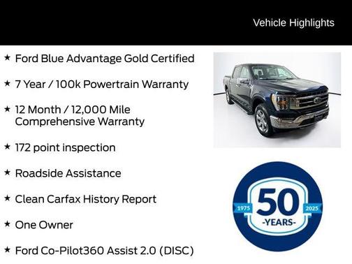 Antimatter Blue Metallic 2022 Ford F-150 Lariat