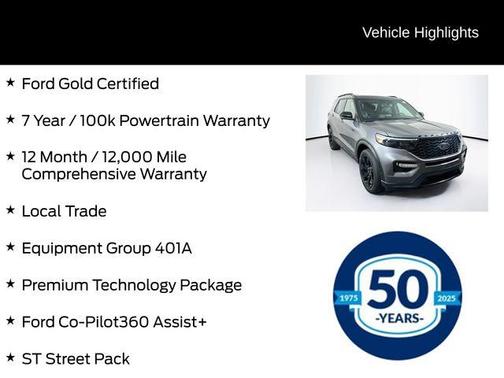 Carbonized Gray Metallic 2021 Ford Explorer ST