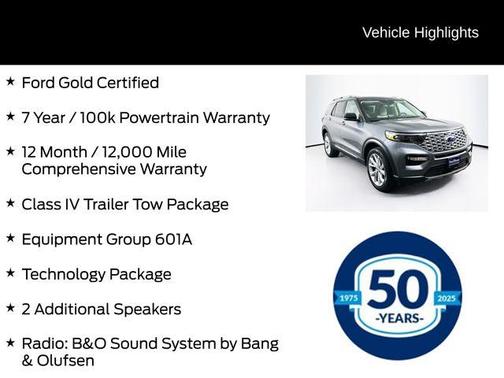 Carbonized Gray Metallic 2024 Ford Explorer Platinum