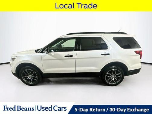White Platinum Clearcoat Metallic 2019 Ford Explorer sport