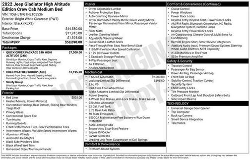 2022 Jeep Gladiator Overland
