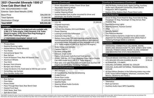2021 Chevrolet Silverado 1500 LT