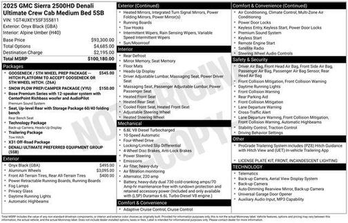 2025 GMC Sierra 2500 Denali Ultimate