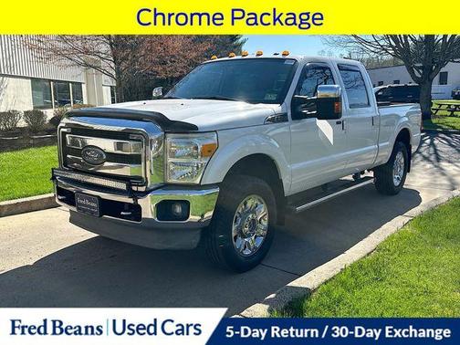 White Platinum Tri-Coat 2013 Ford F-250 Lariat