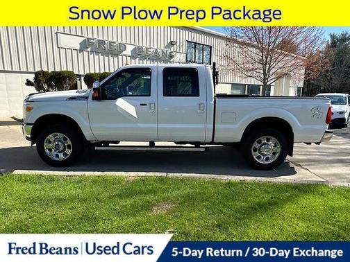 White Platinum Tri-Coat 2013 Ford F-250 Lariat