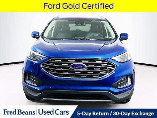 Atlas Blue Metallic 2022 Ford Edge SEL