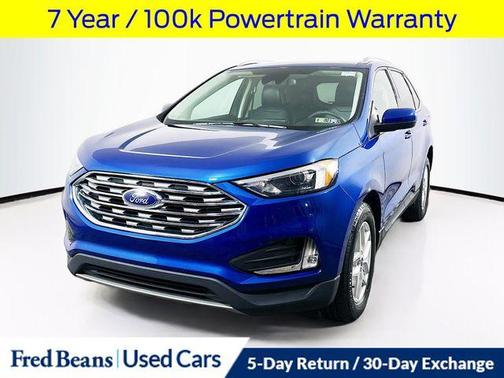 Atlas Blue Metallic 2022 Ford Edge SEL