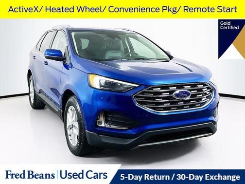 Atlas Blue Metallic 2022 Ford Edge SEL