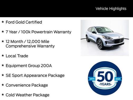 Blue Silver Metallic 2022 Ford Escape SE
