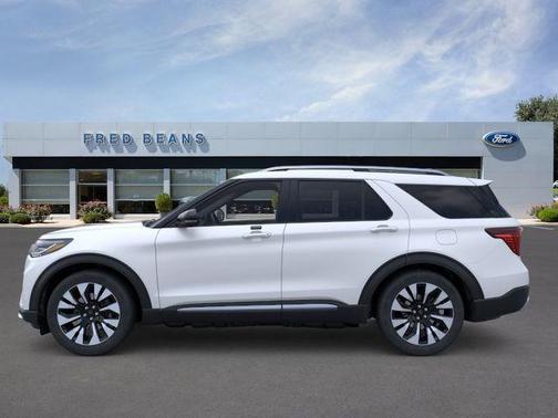 White 2026 Ford Explorer Platinum