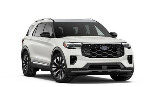 White 2026 Ford Explorer Platinum