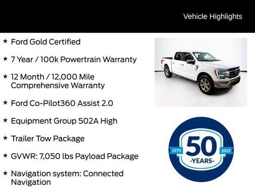 Oxford White 2023 Ford F-150 Lariat
