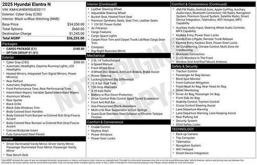 2025 Hyundai ELANTRA N Base