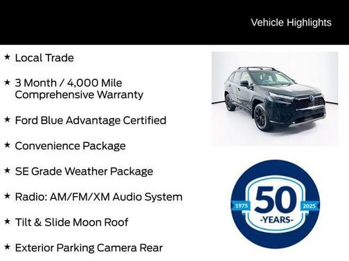 Midnight Black Metallic 2023 Toyota RAV4 Hybrid SE