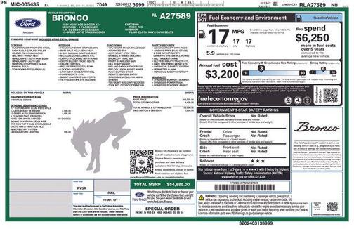 Race Red 2024 Ford Bronco Heritage Edition