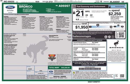 2021 Ford Bronco Big Bend