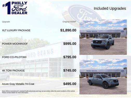 Azure Gray Metallic 2026 Ford Maverick XLT