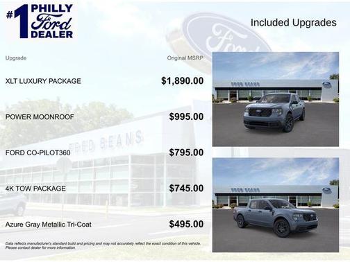 Azure Gray Metallic 2026 Ford Maverick XLT