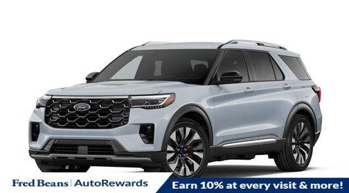 White 2026 Ford Explorer Platinum