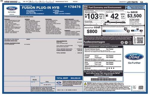 2020 Ford Fusion Energi Titanium