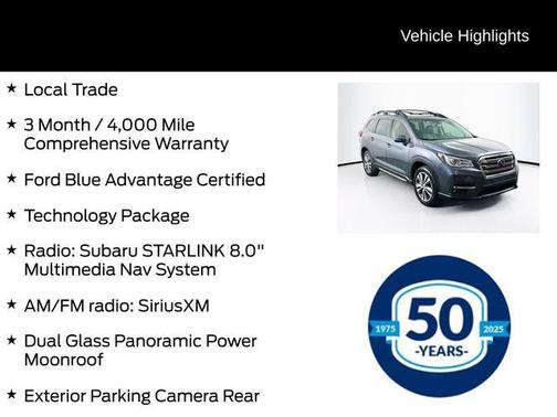 Magnetite Gray Metallic 2022 Subaru Ascent Limited 7-Passenger
