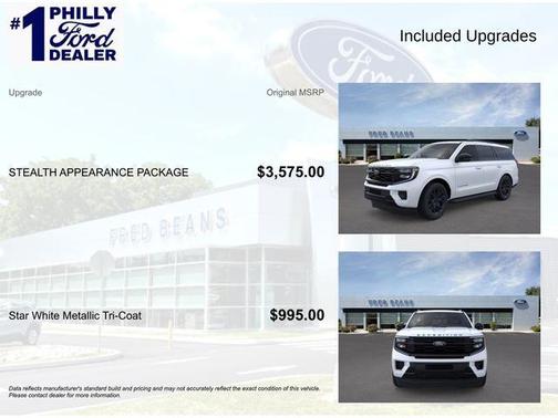 White Metallic 2026 Ford Expedition Platinum