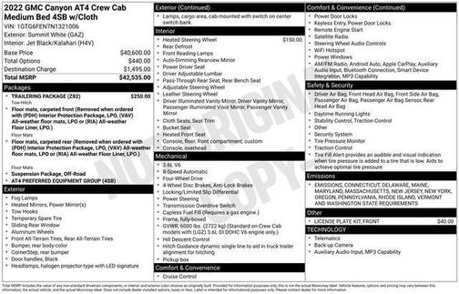 2022 GMC Canyon AT4 w/Cloth