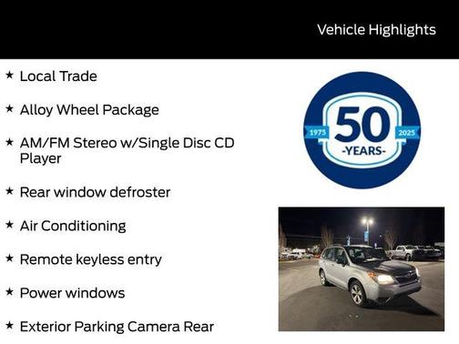 2015 Subaru Forester 2.5i