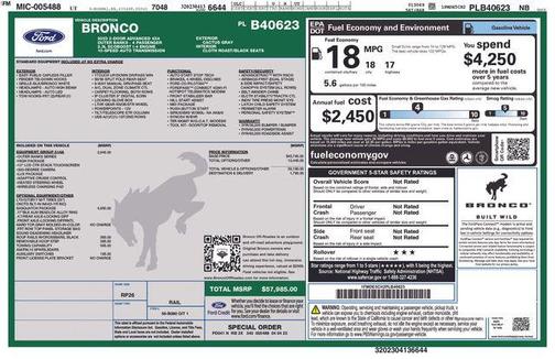 Cactus Green / Gray 2023 Ford Bronco Outer Banks