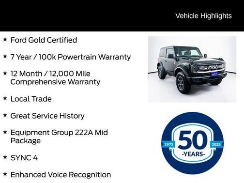 Shadow Black 2021 Ford Bronco Big Bend