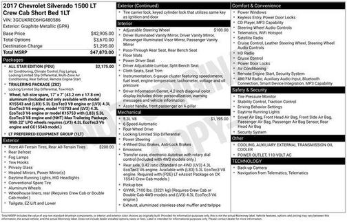 Graphite Metallic 2017 Chevrolet Silverado 1500 LT