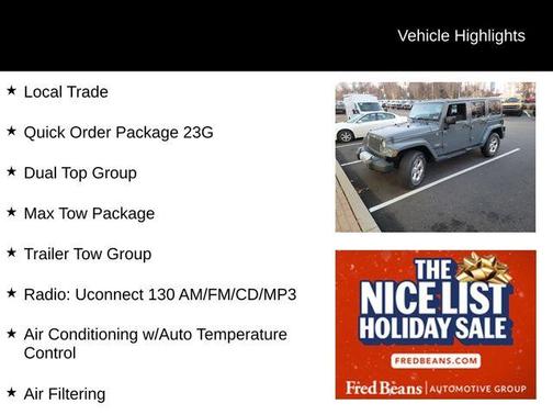 2015 Jeep Wrangler Unlimited Sahara