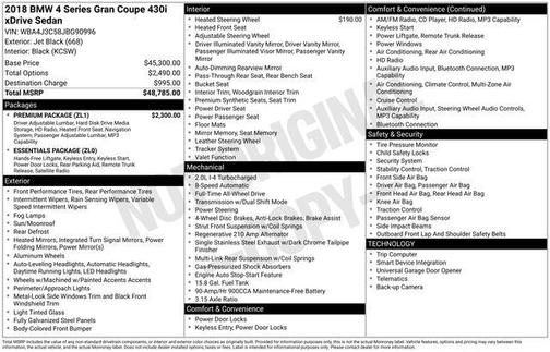2018 BMW 430 Gran Coupe i xDrive