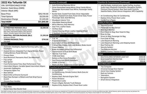 2022 Kia Telluride SX